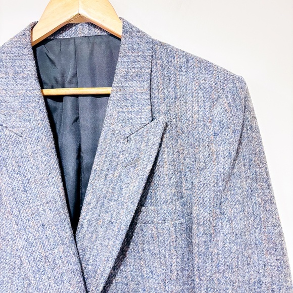 G.P. PEDRINI Vintage grey wool blazer | Double breasted retro suit | Size 44R * - Picture 3 of 8